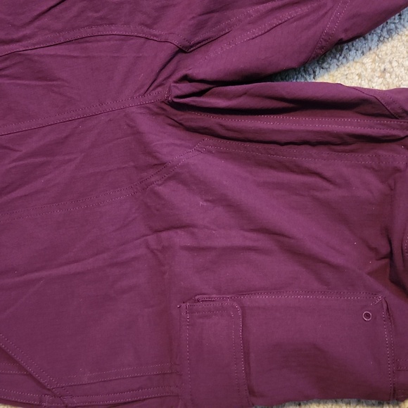 Duluth Trading Co Purple Shorts Overalls Size Small - Picture 3 of 7